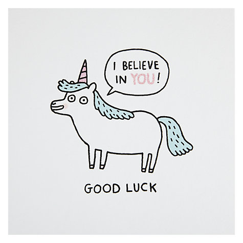 good luck unicorn